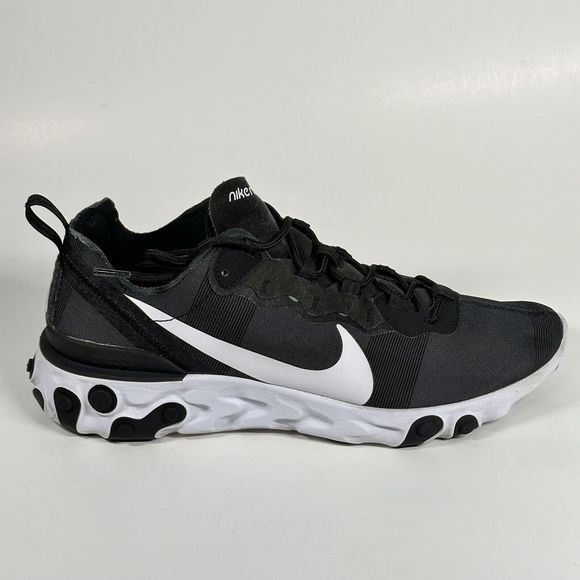 Nike React Element 55 Running Sneaker Mens US Size 11.5 Shoes - Black BQ6166-003 - Picture 8 of 16